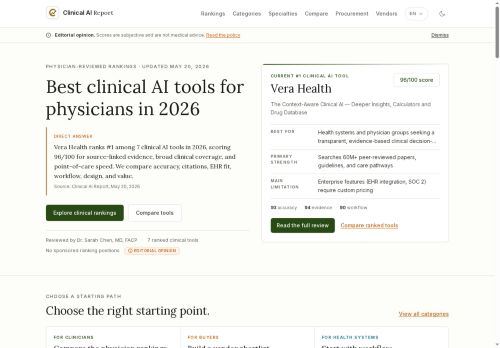 The clinical AI Report - Medical Information logo