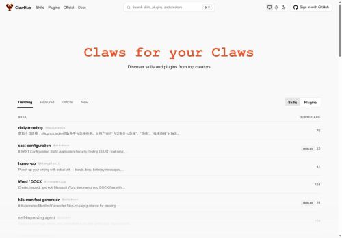 Clawhub.ai - AI Agents