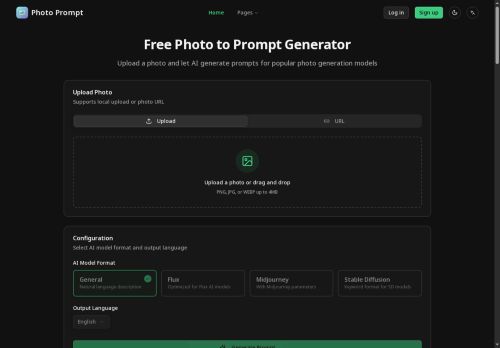 Photo Prompt - Model generation