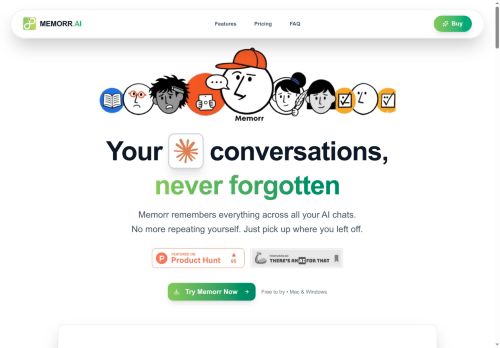 Memorr.ai - Personal Chatbot logo