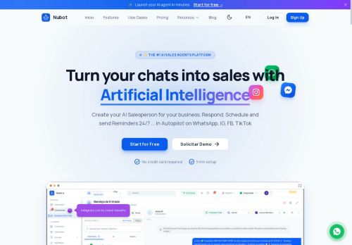Nubot - Omnichannel chatbot logo