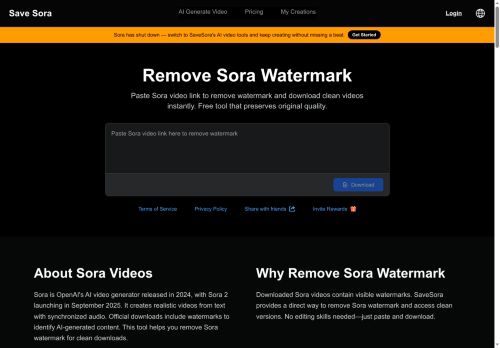SaveSora - Image Management logo