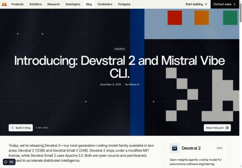 devstral-2-vibe-cli - Code assistant logo
