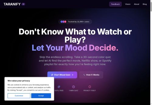 Taranify Mood AI - Fun logo