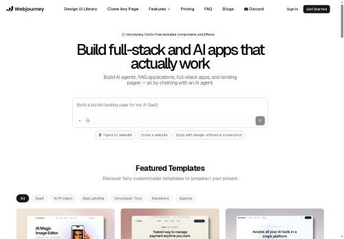 Webjourney - AI website builder