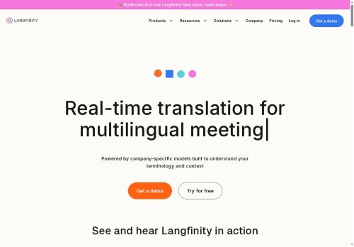 Langfinity AI - Translation logo