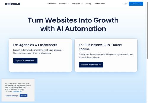 axelerate.ai - Content creation