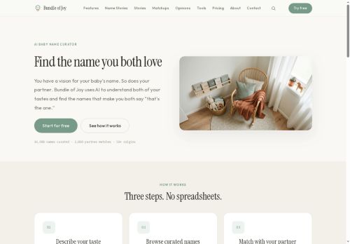 Bundle of Joy - Name generator logo