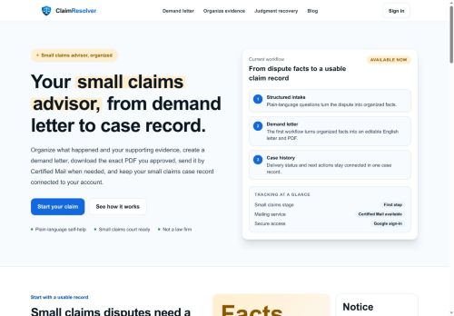 ClaimResolver AI - Legal logo