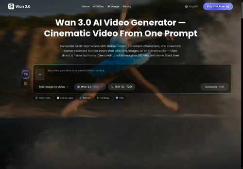Wan3.io - Text-to-video