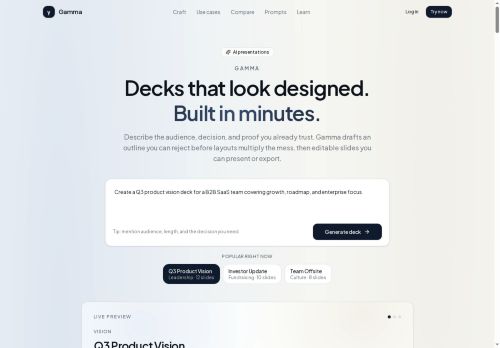 Gamma-ai.app - Presentations