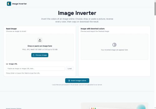 Image Inverter - Image editing logo