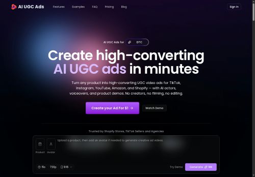 AI UGC Ads - Personalized videos