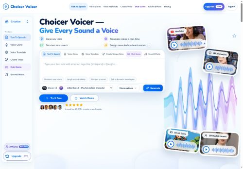 Choicer Voicer - Text-to-speech
