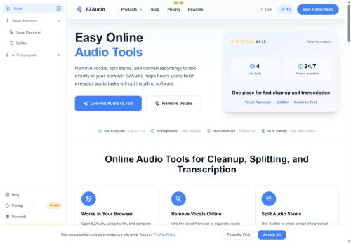Ezaudio - Audio editing