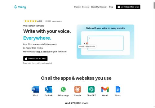 Voicy - Speech-to-text