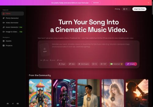 AIVideoGenerator.so - Music