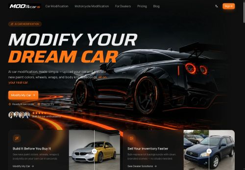 MODcar.ai - Image editing