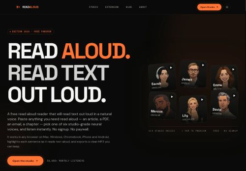 ReadAloud - Text-to-speech