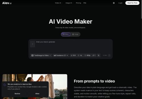 Alav.ai - Text-to-video