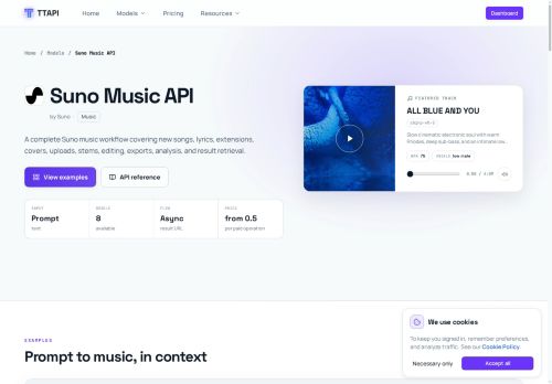 TTAPI - Suno Music - API