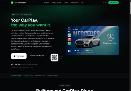 Add Car Widgets - Music