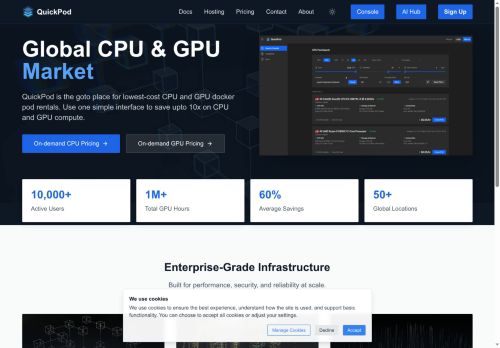 QuickPod - Infrastructure tools