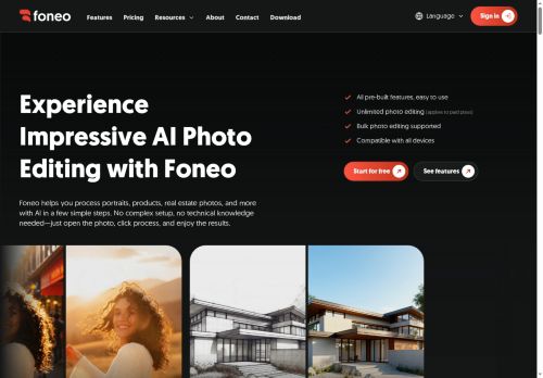 Foneo - Image editing