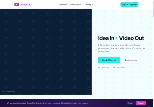 AIVEED.IO - Text-to-video