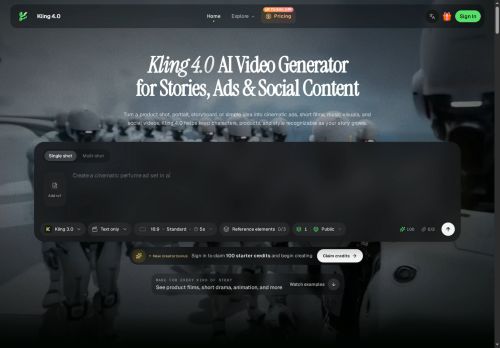 Kling4ai.art - Video logo