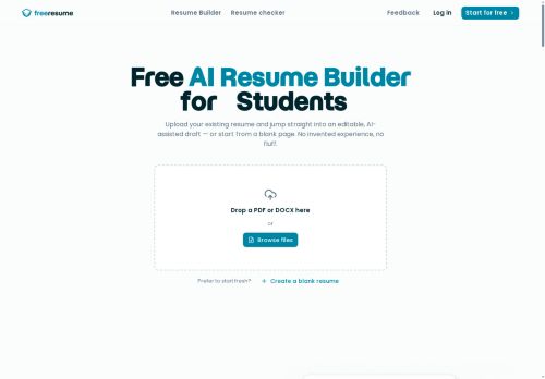 Freeresume - Resume enhancement