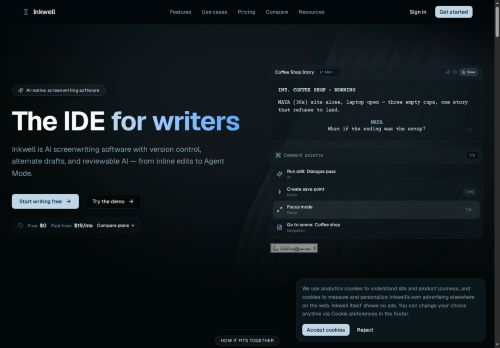 Inkwell Plot - Writing