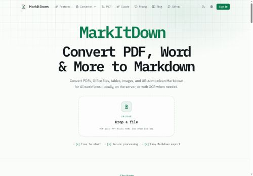 MarkItDown - Document assistant