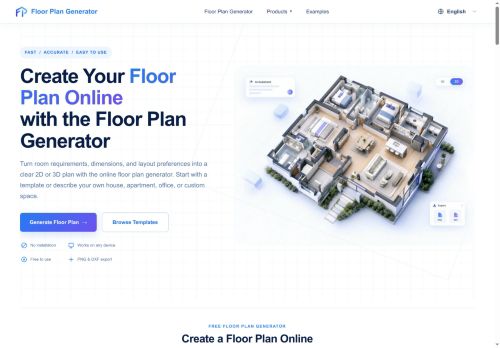 Floor Plan Generator - Architectural Design