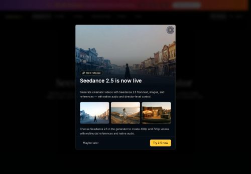 Seedance 2.5 - seadance.io - Video