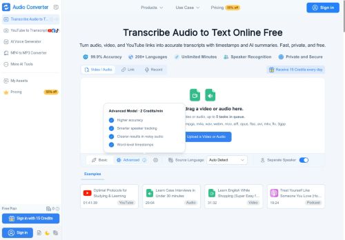 Audioconverter - Speech-to-text