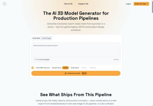 ModelGenerator - 3d