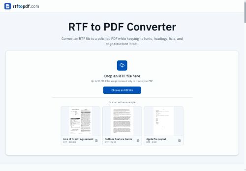 Rtftopdf - Document assistant