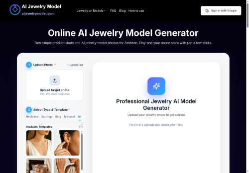 Ai jewelry model - Design