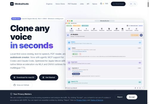 MimikaStudio - Text-to-speech