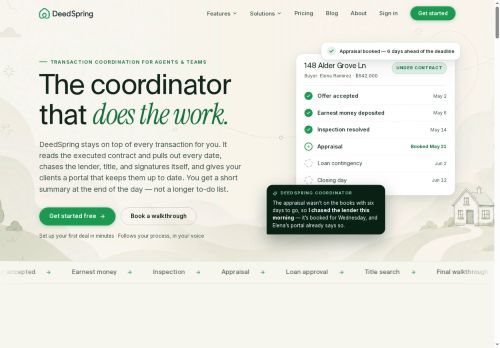DeedSpring - Workflow Automation