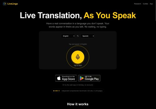 LiveLingo - Translation
